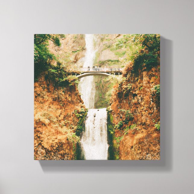 Multnomah Falls Canvastryck (Framsida)