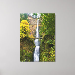 Multnomah Falls, Columbia River Gorge, Oregon Canvastryck