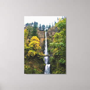 Multnomah Falls, Columbia River Gorge, Oregon Canvastryck