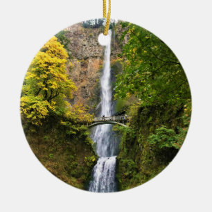 Multnomah Falls, Columbia River Gorge, Oregon Julgransprydnad Keramik