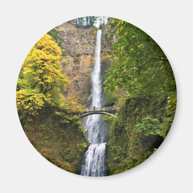 Multnomah Falls, Columbia River Gorge, Oregon Magnet (Framsidan)