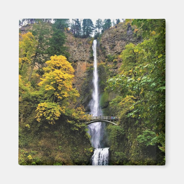 Multnomah Falls, Columbia River Gorge, Oregon Magnet (Framsidan)