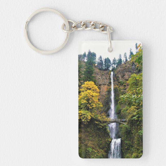 Multnomah Falls, Columbia River Gorge, Oregon Nyckelring (Framsidan)
