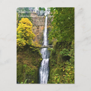 Multnomah Falls, Columbia River Gorge, Oregon Post Vykort