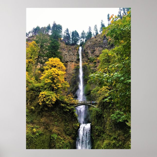 Multnomah Falls, Columbia River Gorge, Oregon Poster (Framsidan)