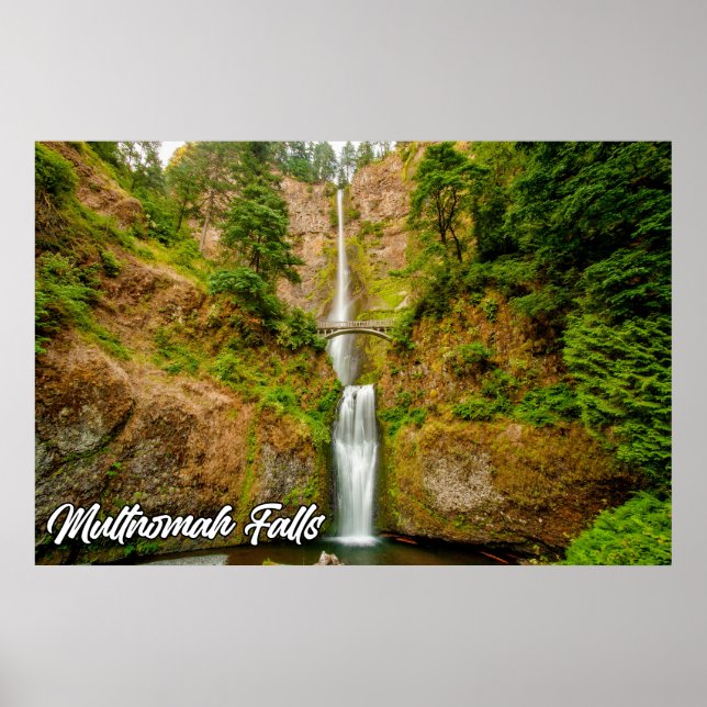 Multnomah Falls, Columbia River Gorge, Oregon Poster (Framsidan)