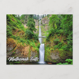Multnomah Falls, Columbia River Gorge, Oregon, USA Vykort