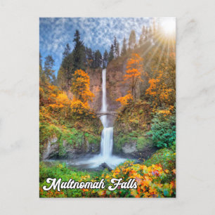 Multnomah Falls, Columbia River Gorge, Oregon Vykort