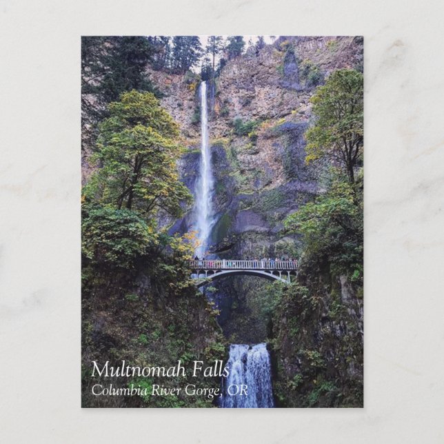 Multnomah Falls, ELLER Helg Vykort (Framsida)