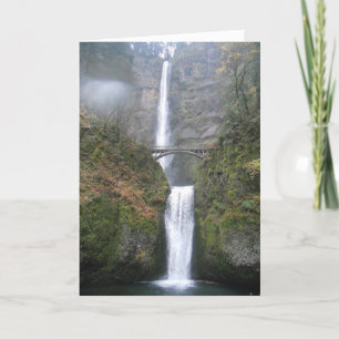 "Multnomah Falls" födelsedagskort Kort
