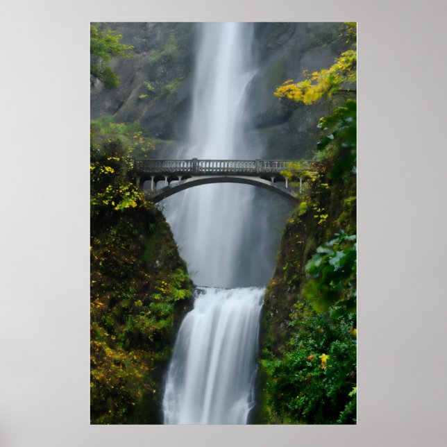 Multnomah Falls i Fall Poster (Framsidan)