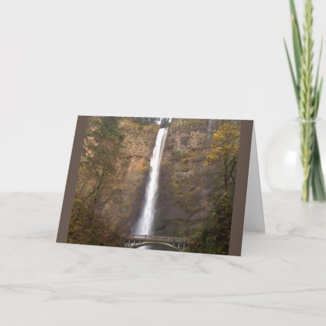 Multnomah Falls, Oregon Kort (Framsida)