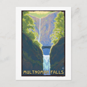 Multnomah Falls, Oregon Maiden of the Falls Vykort