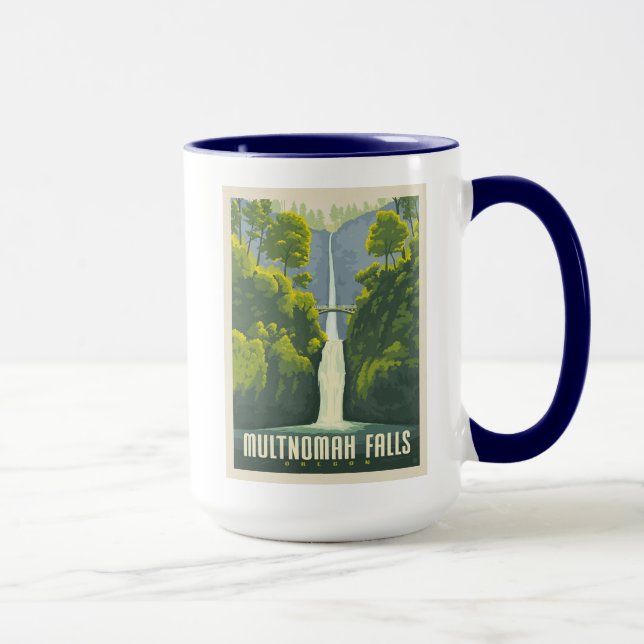 Multnomah Falls | Oregon Mugg (Höger)