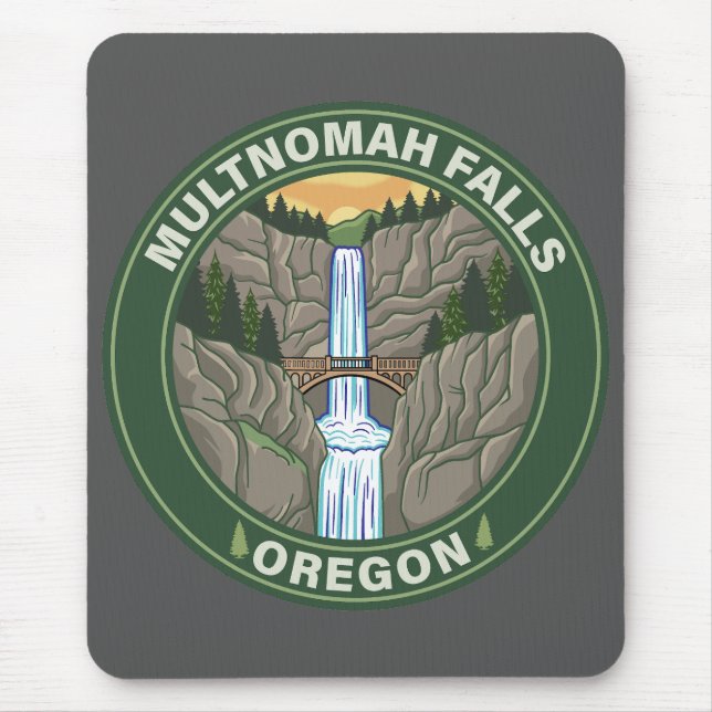 Multnomah Falls Oregon Musmatta (Framsidan)