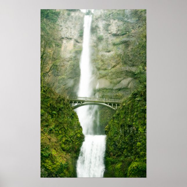 Multnomah Falls Oregon Poster (Framsidan)