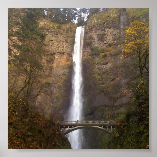 Multnomah Falls, Oregon Poster (Framsidan)