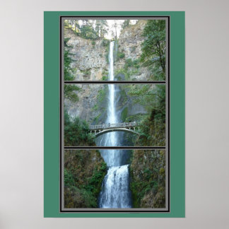 Multnomah Falls Oregon Scenia Poster