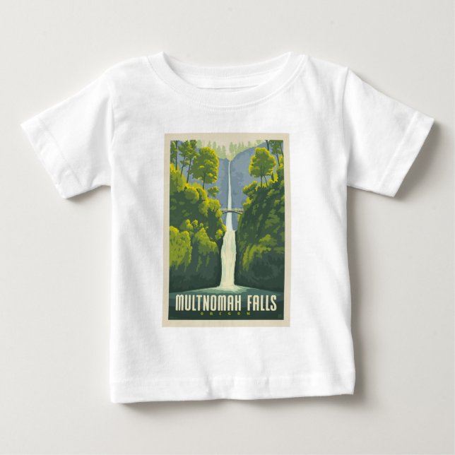 Multnomah Falls | Oregon T Shirt (Framsida)