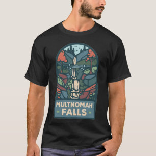 MULTNOMAH FALLS OREGON  T SHIRT