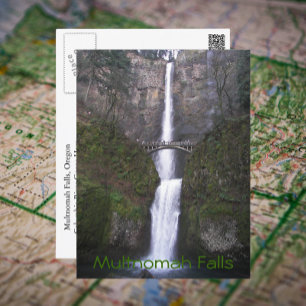 Multnomah Falls, Oregon Travel Photo Vykort