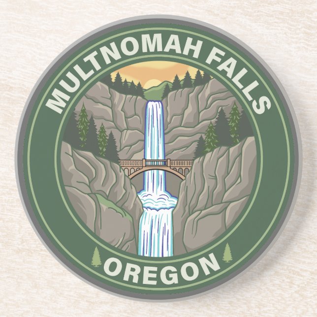 Multnomah Falls Oregon Underlägg (Framsidan)