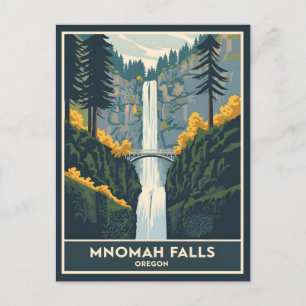 Multnomah Falls Oregon Vykort