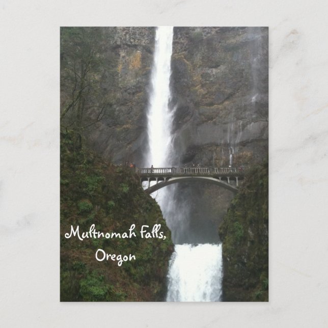 Multnomah Falls, Oregon Vykort (Framsida)