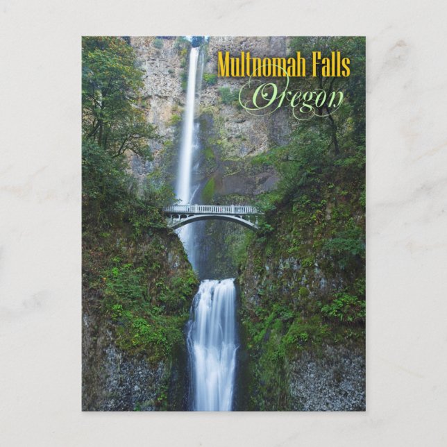 Multnomah Falls, Oregon Vykort (Framsida)