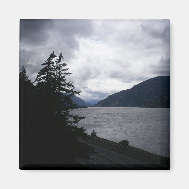 Multnomah Falls Scenia Highway Magnet (Framsidan)