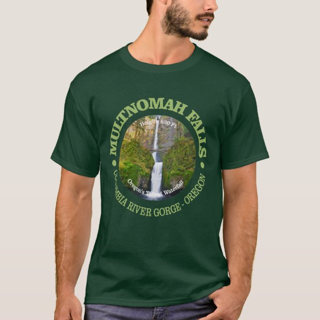 Multnomah Falls T Shirt (Framsida)