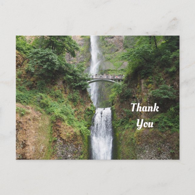 Multnomah Falls Tack-kort Vykort (Framsida)