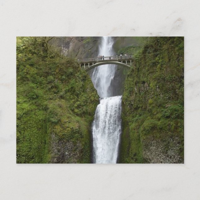Multnomah Falls Vattenfall Postkort Vykort (Framsida)