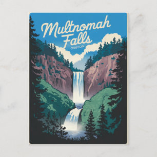 Multnomah Falls vintage-retro  Vykort