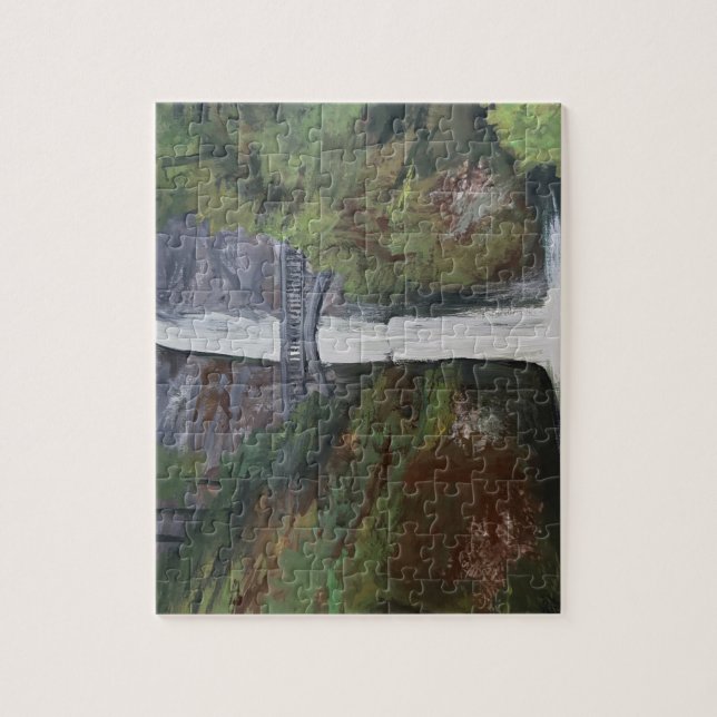 Multnomah Falls-vy Pussel (Vertikal)