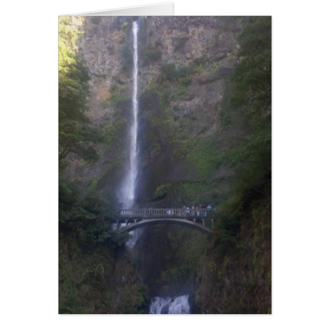 Multnomah Falls Waterfall Hälsningskort (Framsidan)