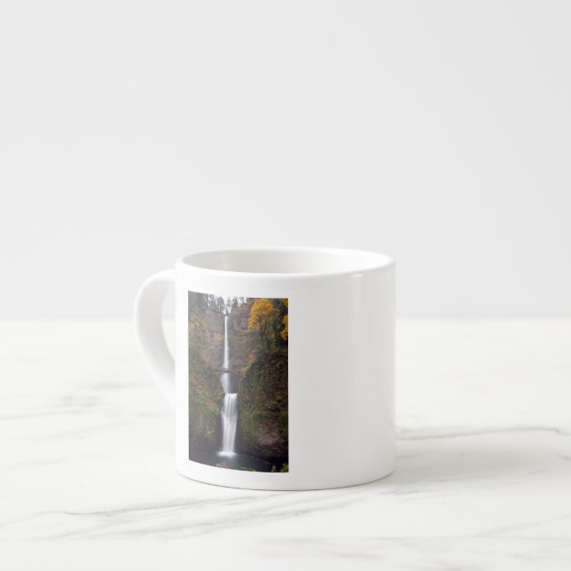 Multnomah nedgångar i sen höst espressomugg (Framsida vänster)