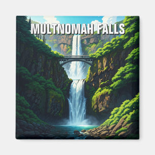 Multnomahfallen Oregon Magnet