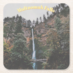 Multnomahfallen Underlägg Papper Kvadrat