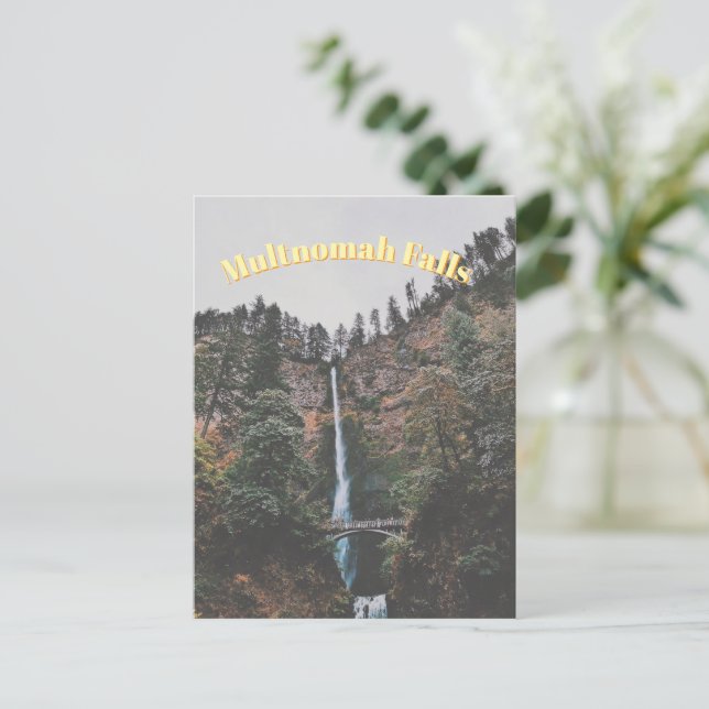 Multnomahfallen Vykort (Stående Fram)
