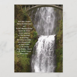Multomah Falls med Bridge Bröllop Inbjudningar