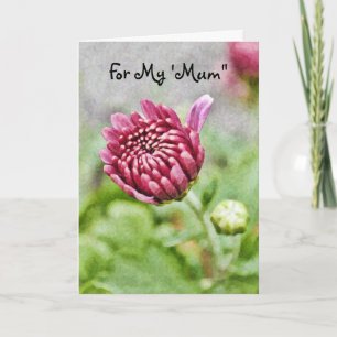 Mum Blomma Morsdags Kort