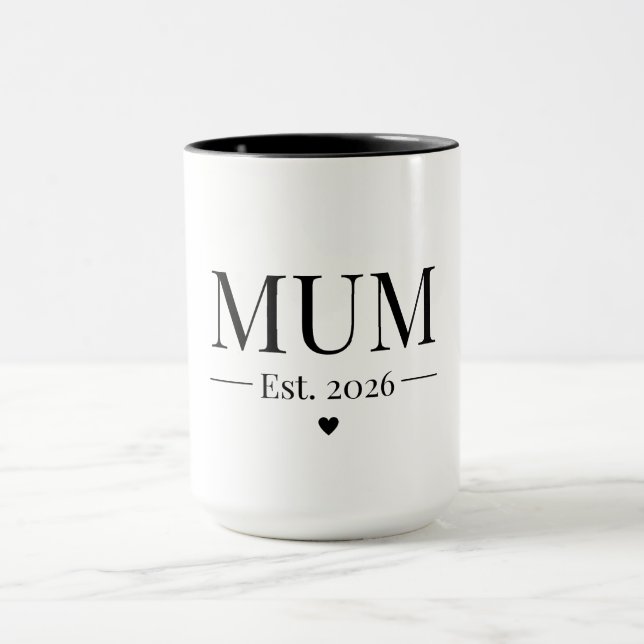 Mum Established 2026 Mugg (Center)