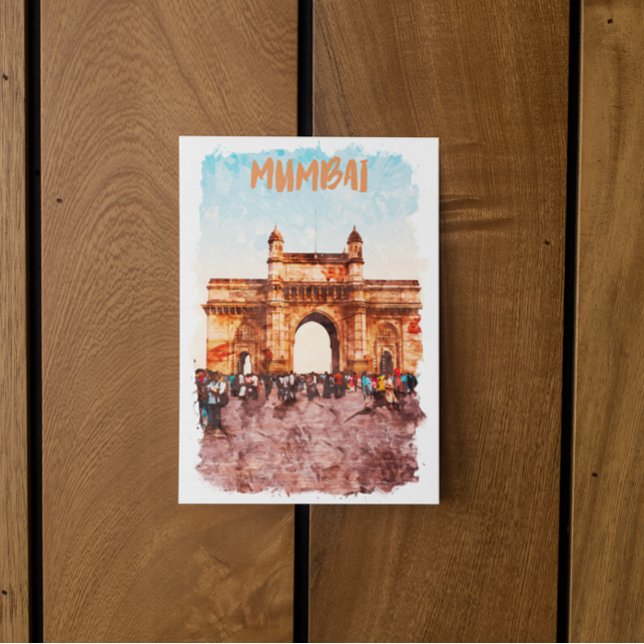 Mumbai Gateway of India Monument Vykort (mumbai gateway india postcard)
