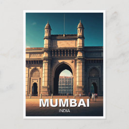Mumbai Gateway of India Travel Souvenir Vykort