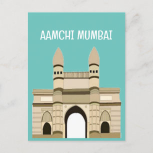 Mumbai Gateway of India Travel Vykort