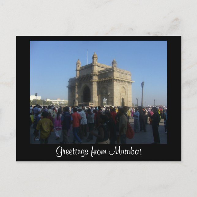 mumbai-gateway vykort (Framsida)