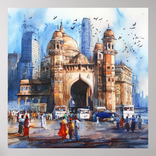 Mumbai in India Poster (Framsidan)