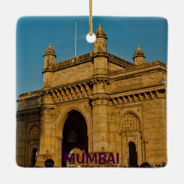Mumbai India Anpassningsbar Square jul Ornament