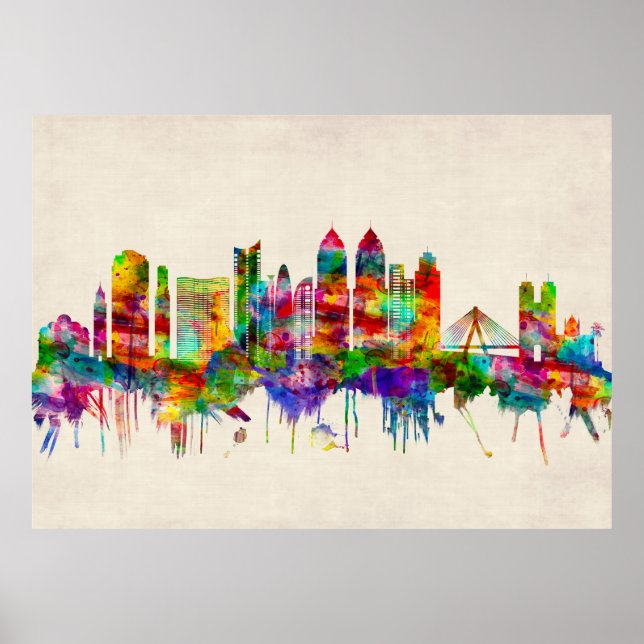 Mumbai India Skyline Poster (Framsidan)